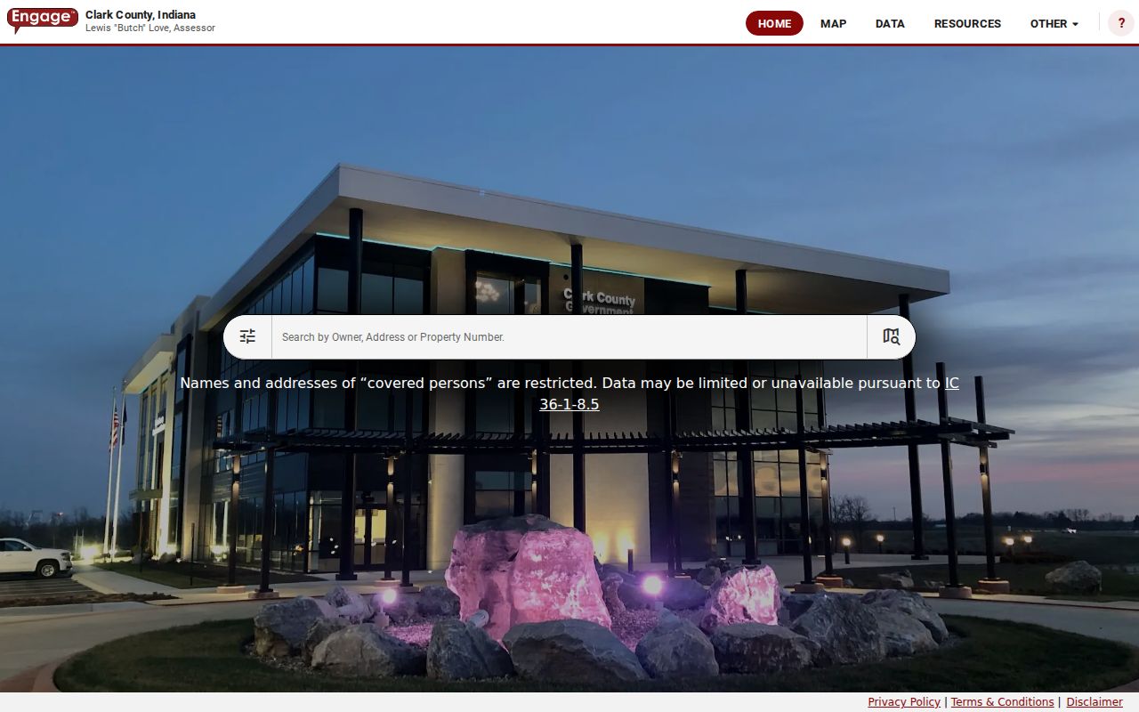 Clark County XSoft property search for Jeffersonville resident research